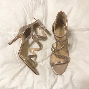 Stunning Vince Camuto Rose Gold Studded Heels